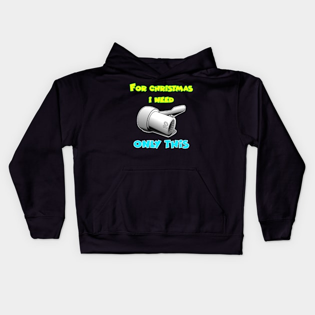 Merry chrismas, car guy, car enthusiast merry chrismas, happy holidays, 10mm socket wrench  (4) Kids Hoodie by CarEnthusast